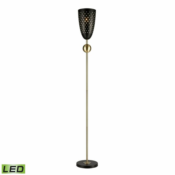 Elk Signature Amulet 69.5'' High 1-Light Floor Lamp - Black - Includes LED Bulb D4691-LED